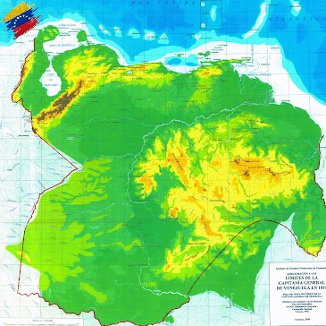 Mapa de la Capitanía General de Venezuela